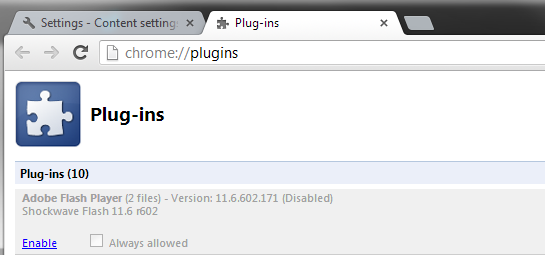 flash player chrome extension