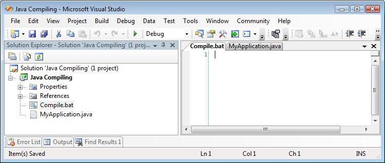 Compiling Java in Visual Studio | Mark S. Rasmussen